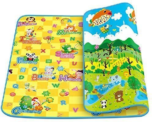 Glive's Water Resistant Kids & Baby Playing Crawl Floor Mat (Random Colour & Design ) (Large ( 120 x 180 cm ))