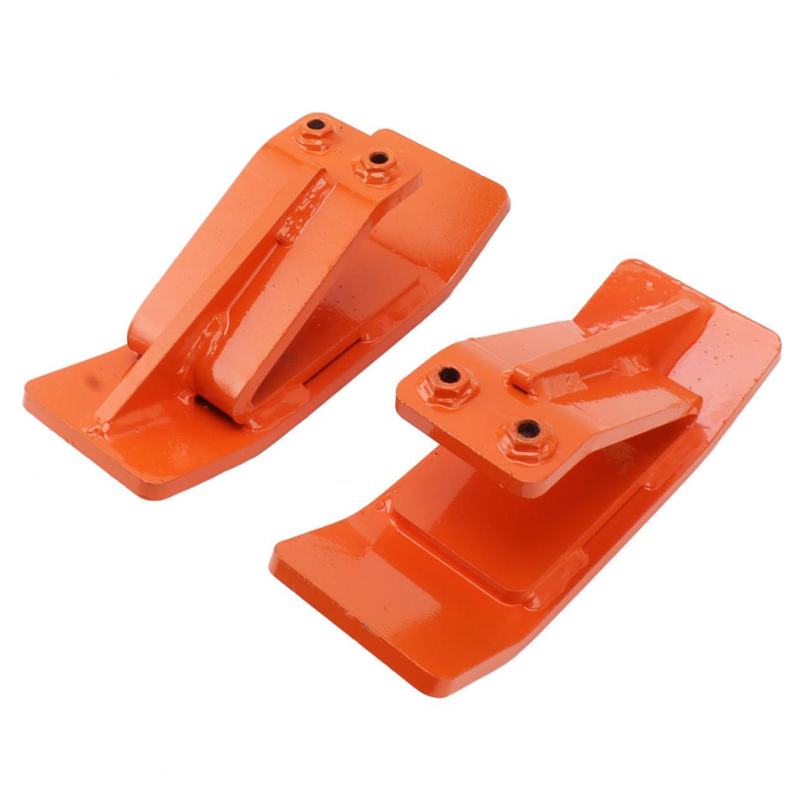 Cryfokt Protector de Cubo de Tractor con Tuercas y Pernos de Doble Seguridad de Acero Duradero para Mantenimiento de Césped 2 Piezas 10,5x4 Pulgadas