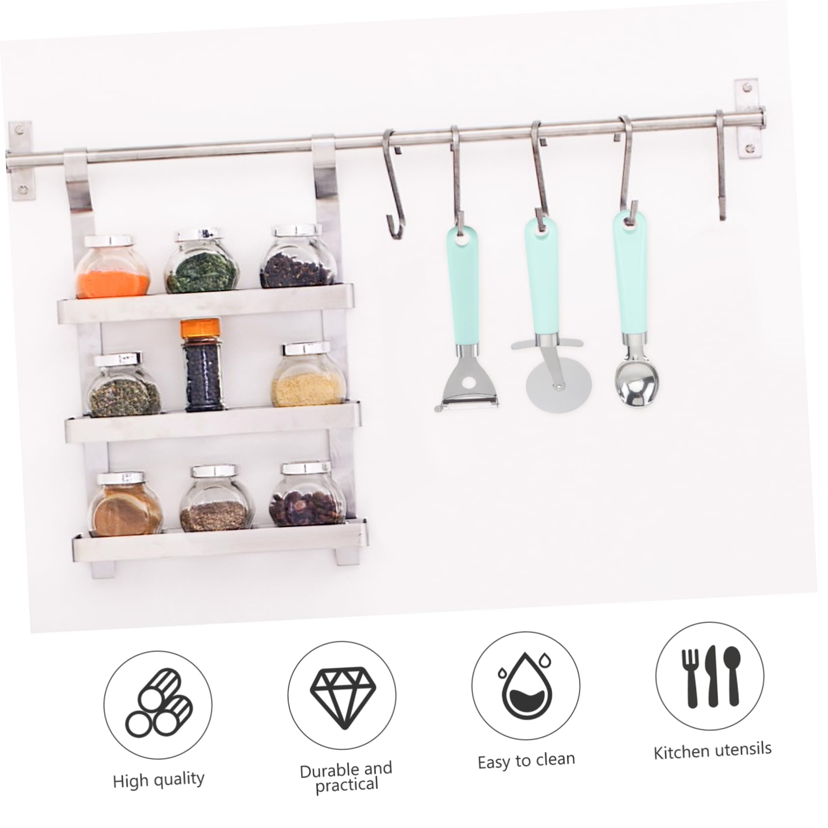 ULTECHNOVO 1ensemble s Ustensiles De Cuisine Plastique Avec Poignée Outils De Pâtisserie Cuisine Pour Usage Quotidien