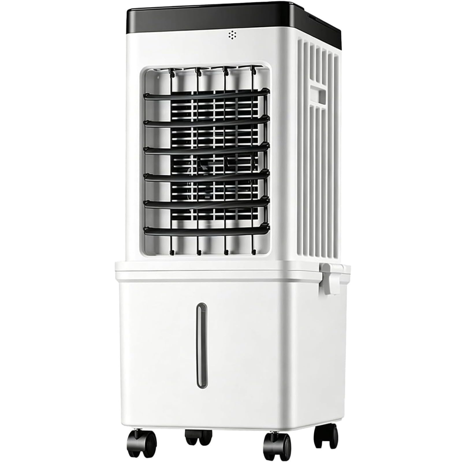 Ventilatore Umidificatore 3 In 1 Raffreddatore d'aria Portatile 60 Cm 15L 3 Velocità 3 Modalità Timer 7,5H Super Risparmio Energetico 4 Ruote Maniglia Condizionatore 'aria Senza Tubo 27*23*60cm