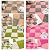 16Pcs Interlocking Foam Carpet,Shaggy Soft Foam Play Mat,Fluffy Area Rugs,Square Plush Puzzle Floor Tiles,Crawling Mats for Living Room Bedroom,12X12inch,Beige+Grey