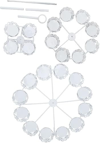 Miniatura 2 de Torre de magdalenas, soporte de torre para tartas de tazas, decoraciones de fiesta, soporte de cupcakes para 24 cupcakes de 3 niveles de pastelería,