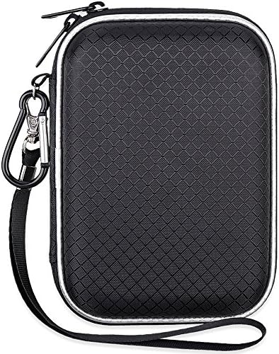 Lacdo Hard Drive Carrying Case for Western Digital WD My Passport Ultra WD Elements SE WD P10 Game Drive Portable External Hard Drive 1TB 2TB 3TB 4TB 5TB USB 3.0 2.5 inch HDD Travel Storage Bag, Black