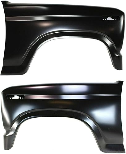Gevog Guardabarros compatible con el juego de 2 unidades de acero imprimado para conductor y pasajero delantero 10822856