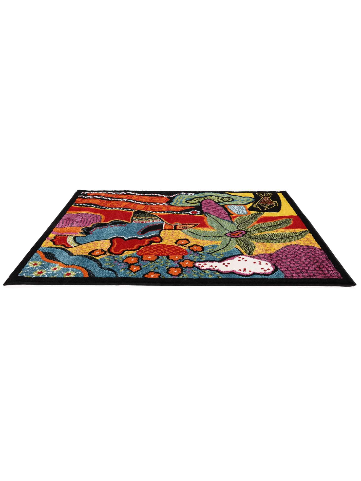 RugVista Tomorrow is Another Day Tapis, 140 x 200 cm, Multi/Rouge