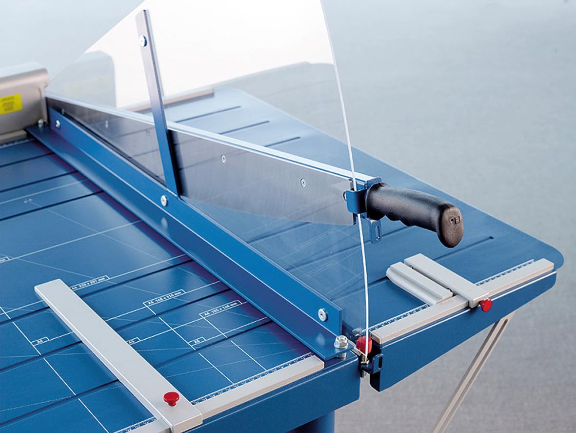 Dahle 580 Hebelschneider Atelier-Schneidemaschine (bis DIN A2, Schnitthöhe 4,0 mm, Metalltisch) Blau