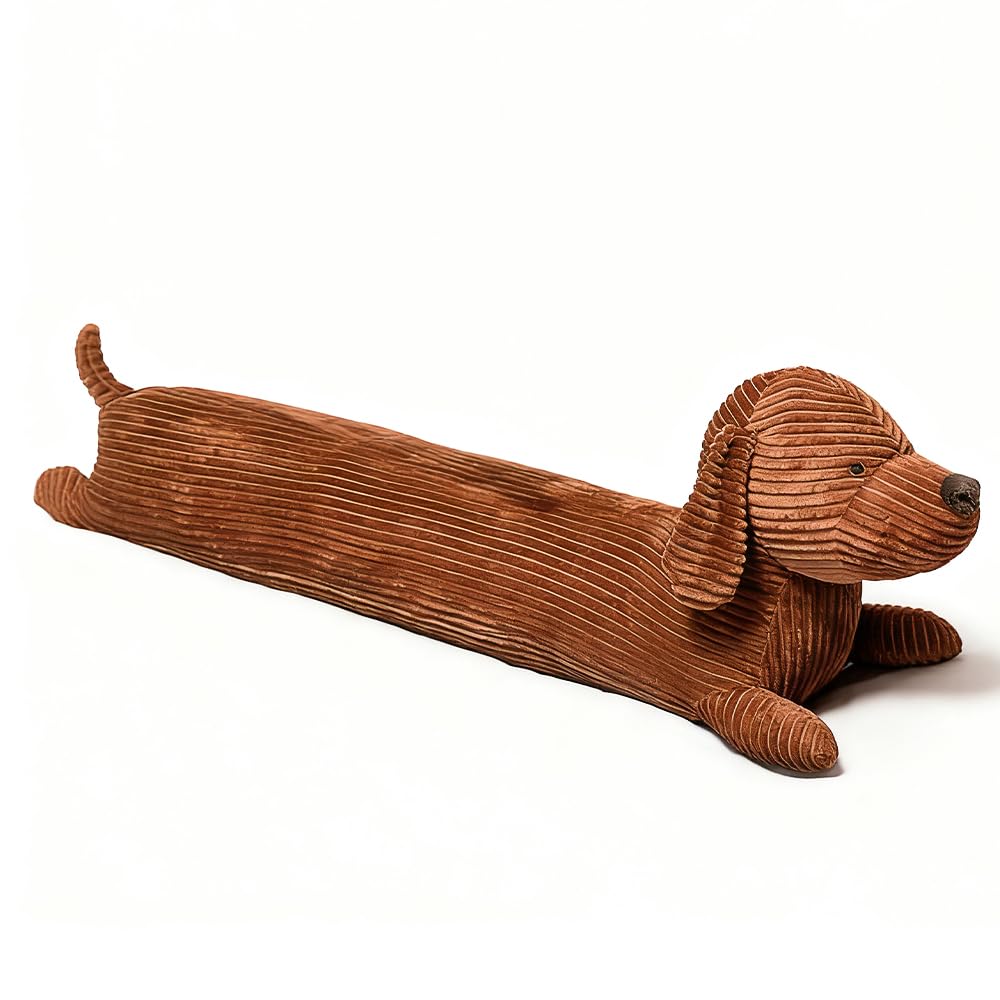 Jamnik Pluszowa Zabawka Poduszka, 50CM Długa Poduszka Zwierzęca, Poduszka Jamnik, Jamnik Pluszak Poduszka dla Śpiących na Boku, Dekoracja Jamnik do Spania Przytulania, Miękki Prezent na Boże