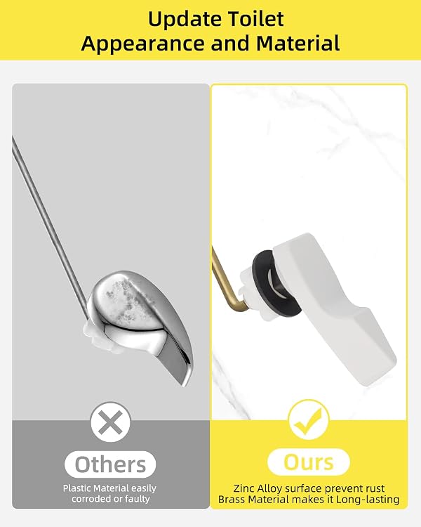 Hibbent Toilet Handle Replacement Compatible with American Standard Toilets by Hibbent - Used condition - Image 6