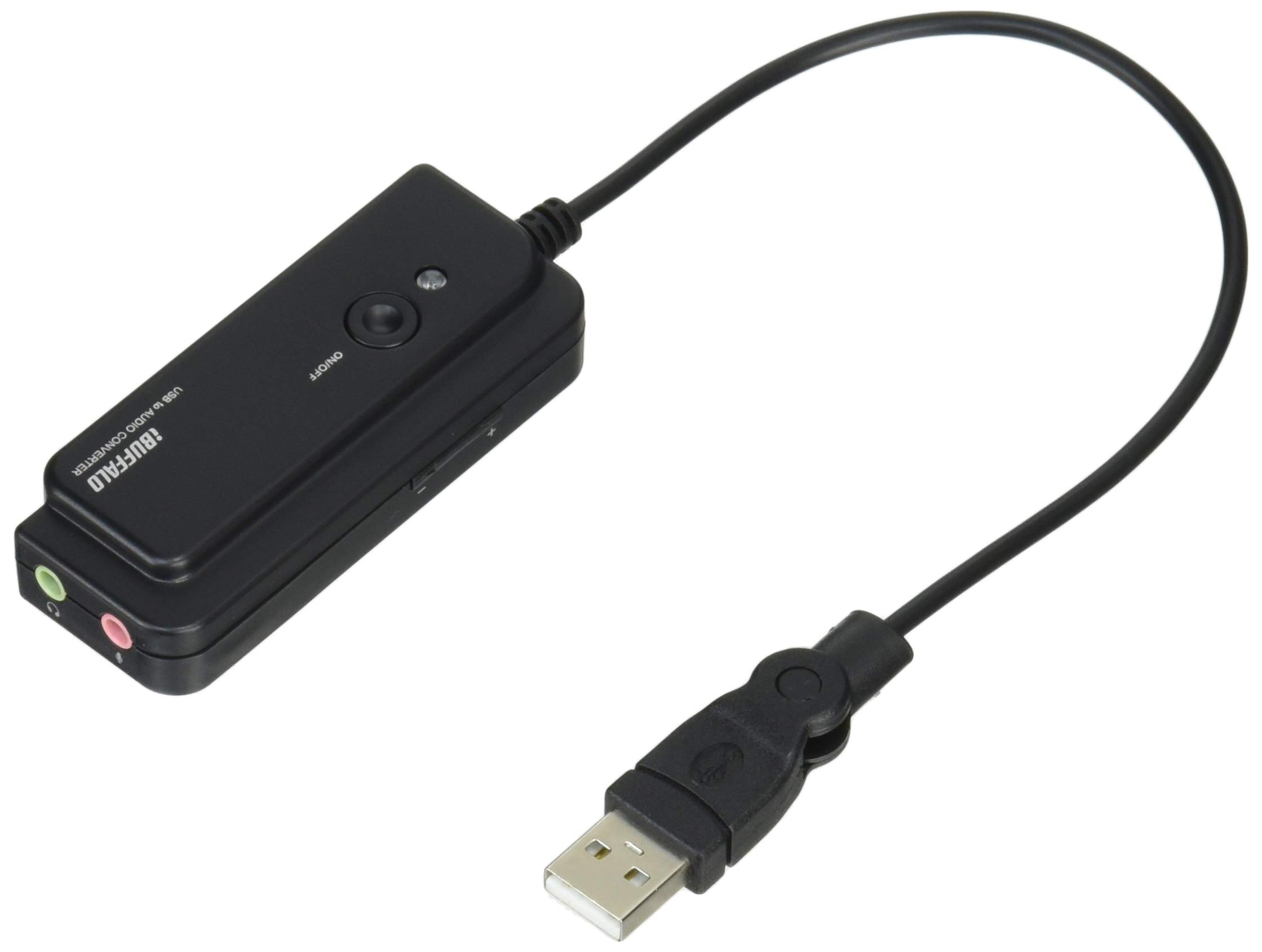 BUFFALO USBオーディオ変換ケーブル USB A to 3.5mmステレオミニプラグ