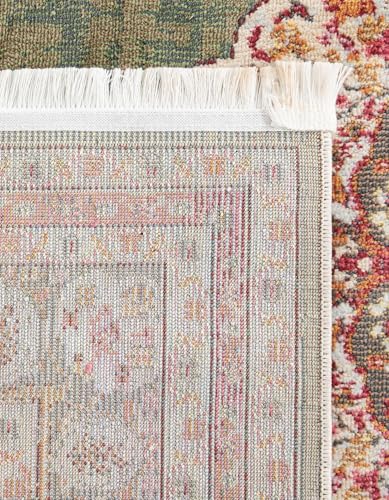 Tapete runner de 2 x 8 pies de Rugs.com verde miniatura 7