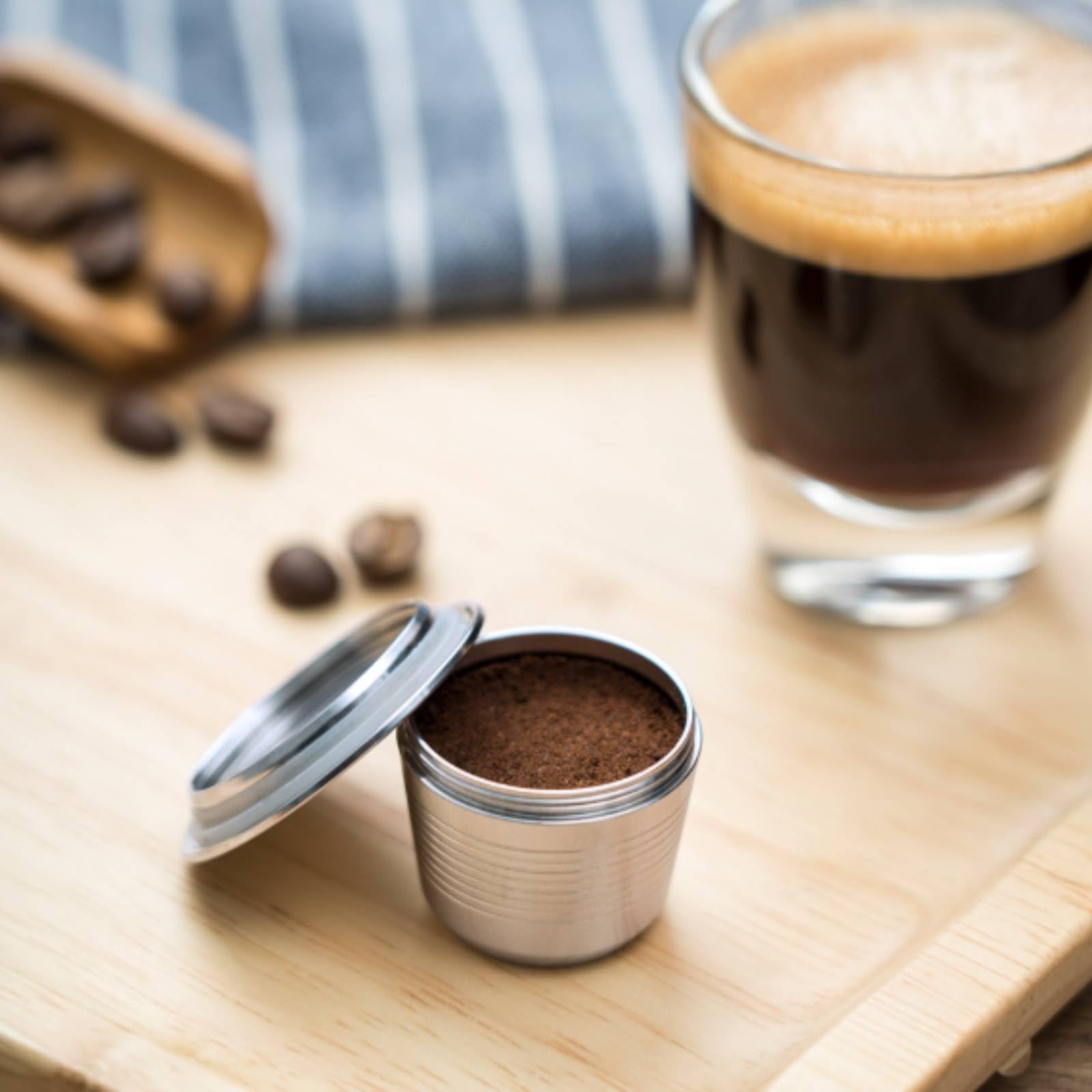 2 Pièces Capsule à Café avec Filtre