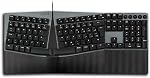 Perixx PERIBOARD-535BR Wired Ergonomic Mechanical Split Keyboard - Low-Profile Brown Tactile Switches - Programmable Feature with Macro Keys - Compatible with Windows and Mac OS X - US English, Black
