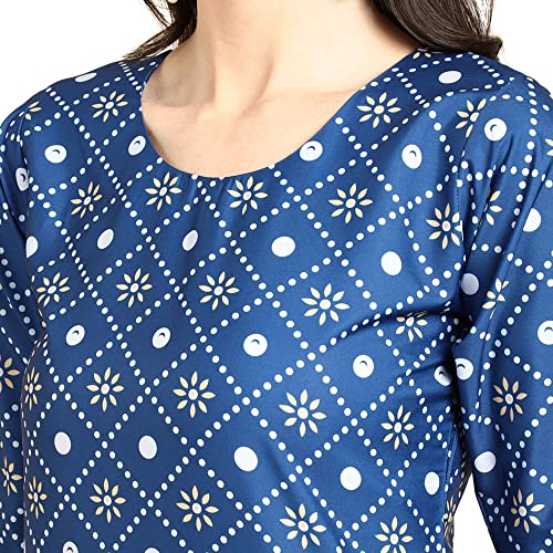 Image of Pinkmint Designer Woman's Crepe Multicolored Straight Kurta [A-355-330]