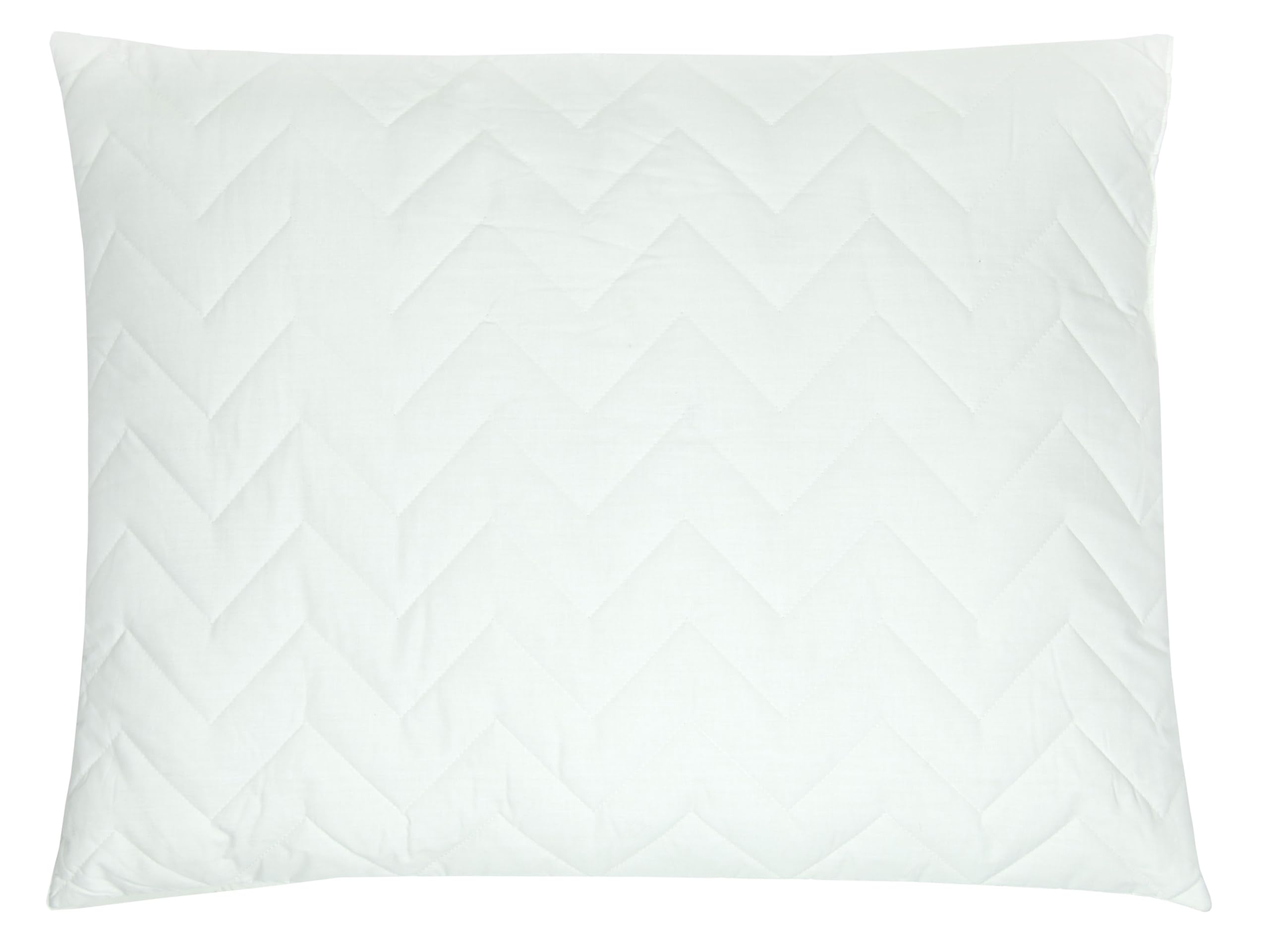 ZOLLNER antiallergisches Kopfkissen mit Zick-Zack-Steppung in 70x90 cm - Polyesterfüllung - atmungsaktiver Bezug aus Mischgewebe - waschbar bis 95°C - Hotelqualität