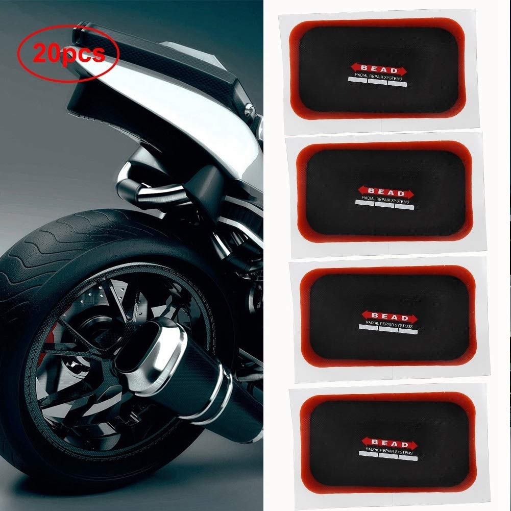 Kit De 10 Rustines Pour Pneus Voiture/Moto - 80x130mm, Réparation Radiale Universelle