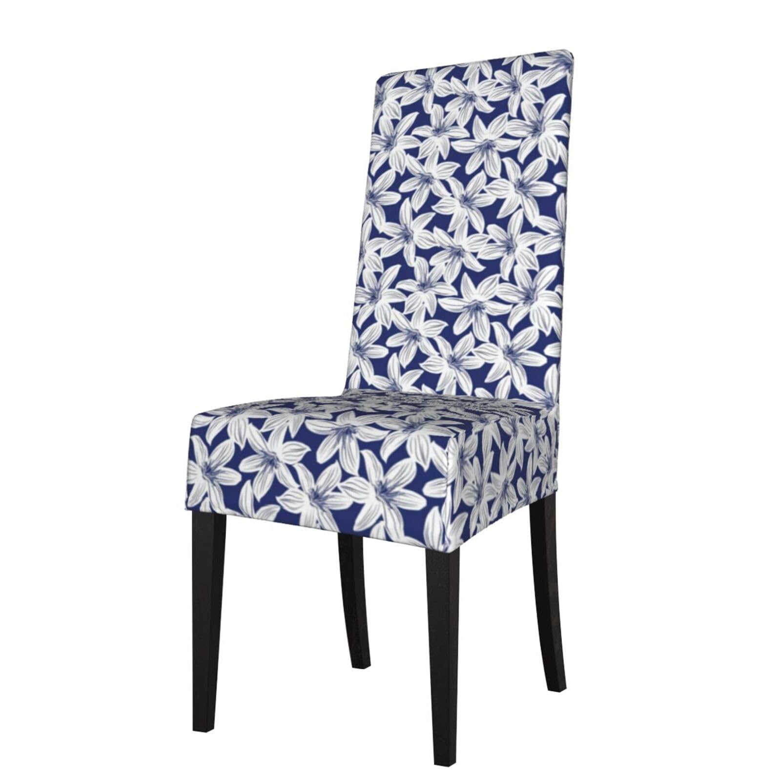 YYHHAOFA Tropical Hibiscus Flower Prints Protection Cover for Dining Chair - Stretch Slipcovers, Easy Refresh for Your Dining Room & Event Decor