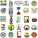 RGBEE Wasserfeste Aufkleber Sticker Set 100 Stücke, Vintage Reise Etiketten Retro Vinyl Aufkleber für Laptop Koffer Helm Motorrad Skateboard Auto Fahrrad Computer VSCO Aesthetic Städte Sticker