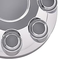 Vista 9 de PIT66 4 tapas de 8 lengüetas, tapa central de rueda de 17 pulgadas, tapas centrales cromadas para Dodge RAM 1500 2006-2008/RAM 2500 2003-2013/RAM