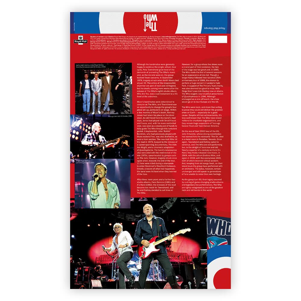 The Who Stamps Affixed Presentation Pack from Royal Mail - Image 3
