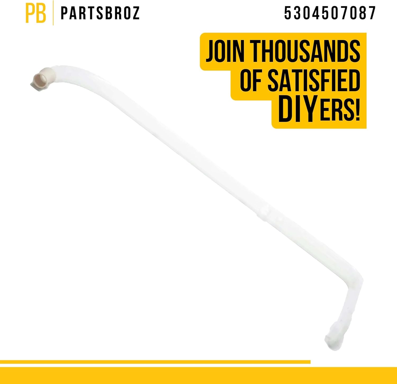 PartsBroz 5304507087 Water Supply Feed Tube - Compatible With Frigidaire Kenmore Crosley Kelvinator Dishwasher - Replaces AP6037539 PS11770593 154824201 154464101 4456448