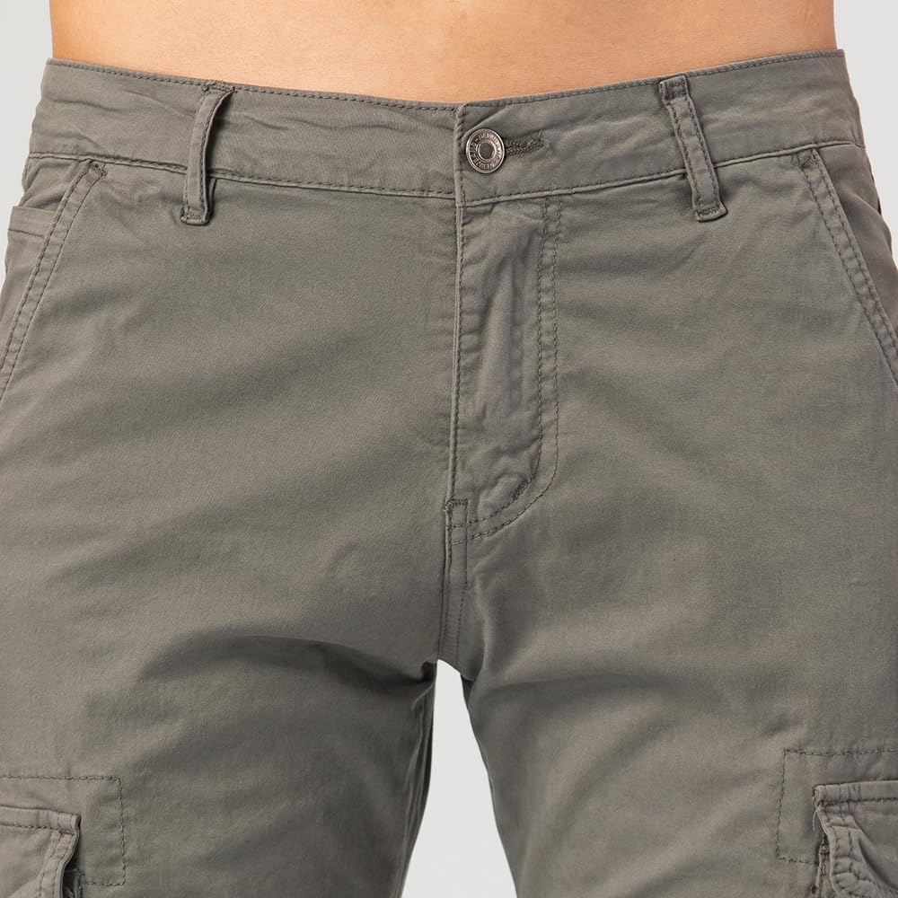 TONY BACKER Pantaloni Casual Elasticizzati Uomo Pantaloni Cargo da Uomo Pantalone in Cotone Leggero Uomo Cargo 6591