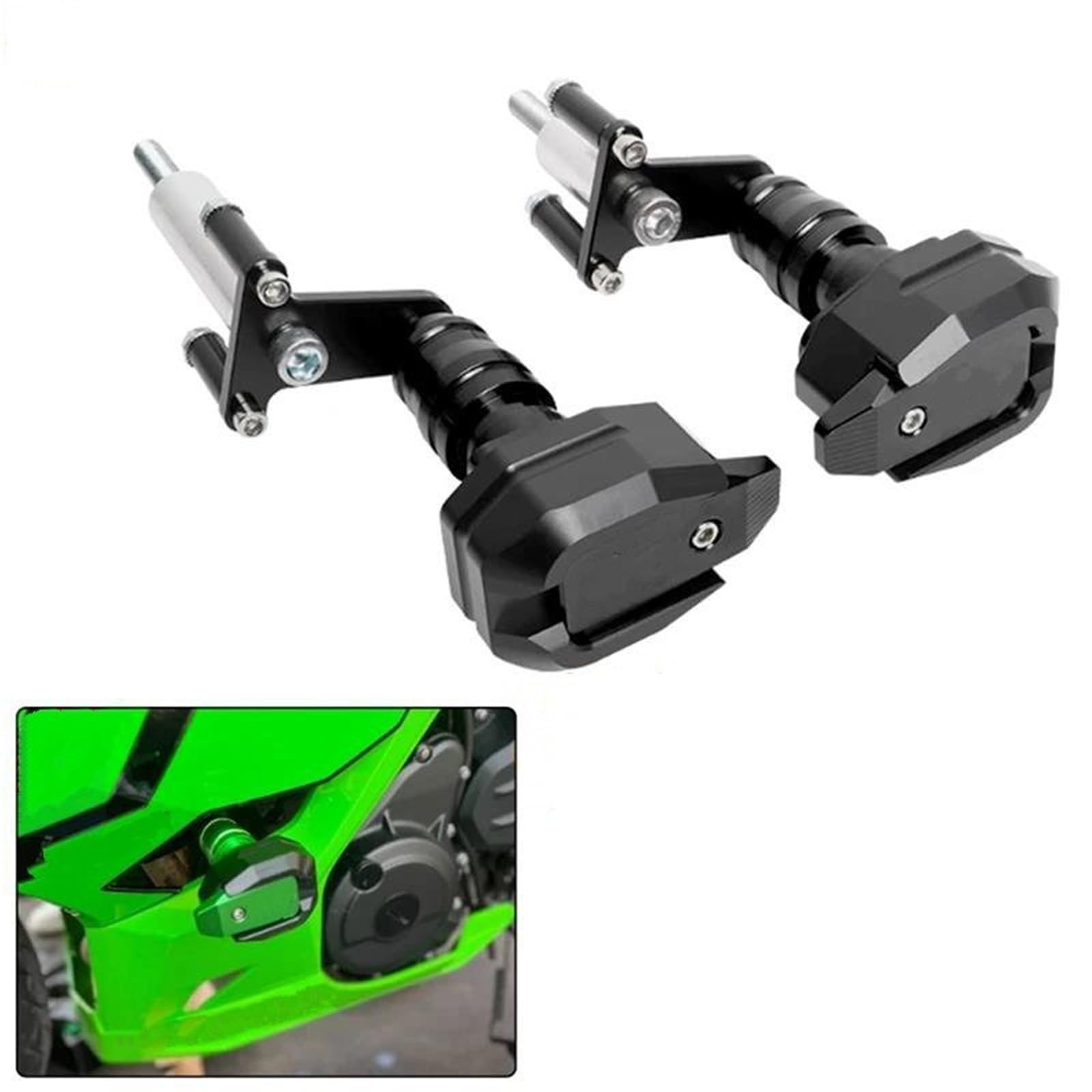Protezione Anticaduta Per Moto, Slider Telaio, Protezione Carenatura, Protezione Antiurto Per KAWASAKI, Per NINJA400, Per NINJA 400 Z400 2018-2023 Tamponi Paratelaio