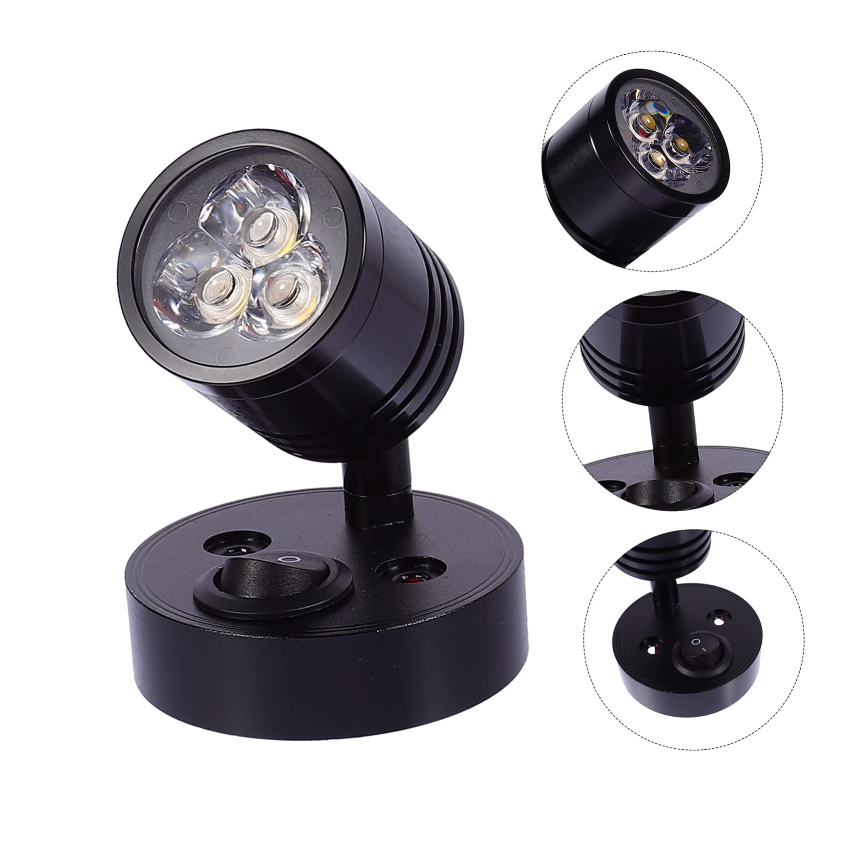 BRIGHTFUFU 1Pc LED Wall Suction Light Flexible Aluminum Lamp for Yacht Rv Boat Direction Warm Light Suitable for Cabinets Wardrobes Low Consumption Lighting