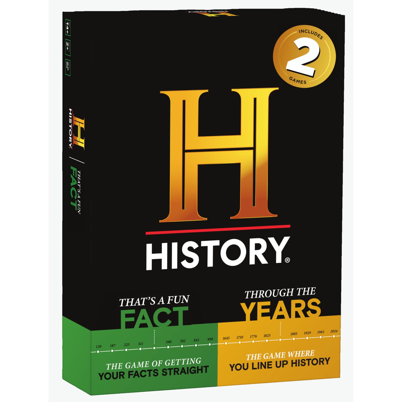 Sponsored Ad - History Channel 2-in-1 Edition - Through The Years/That's A Fun Fact - General Knowledge Super Trivia Chronology Timeline Party Card Game for Adults, Family, Teen in The Pursuit of Trivial Knowledge