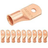 Vista 89 de SELTERM - 2 terminales de anillo resistentes para cable de batería, calibre 4 AWG, pernos de 3/8 pulgadas, terminales de calibre 4, ojales de cobre