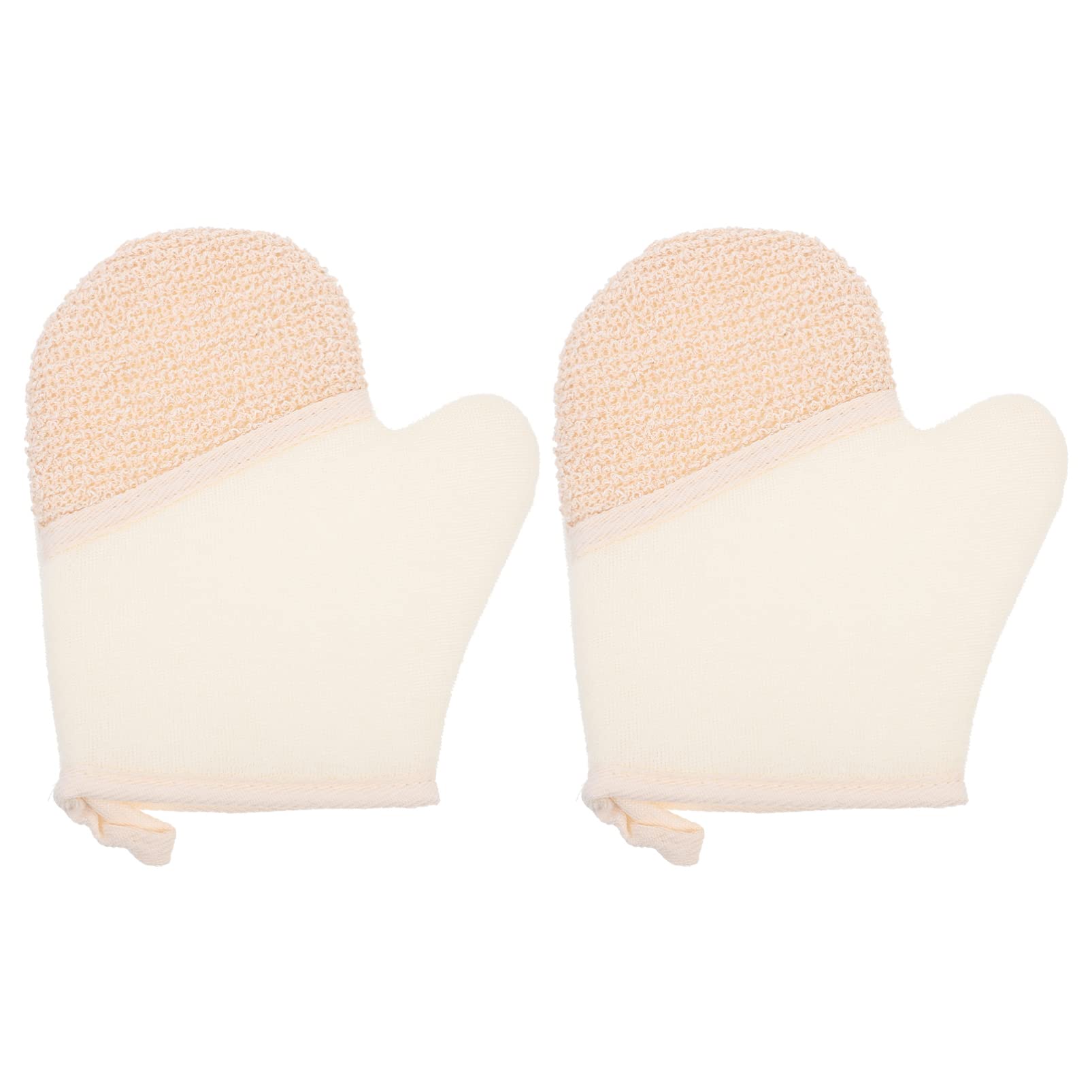 4 Juegos de Guantes de Baño Y para Hombre Guantes Exfoliantes de Doble Cara Toalla de Limpieza Guantes Exfoliantes de Baño (2 Unidades X 4)