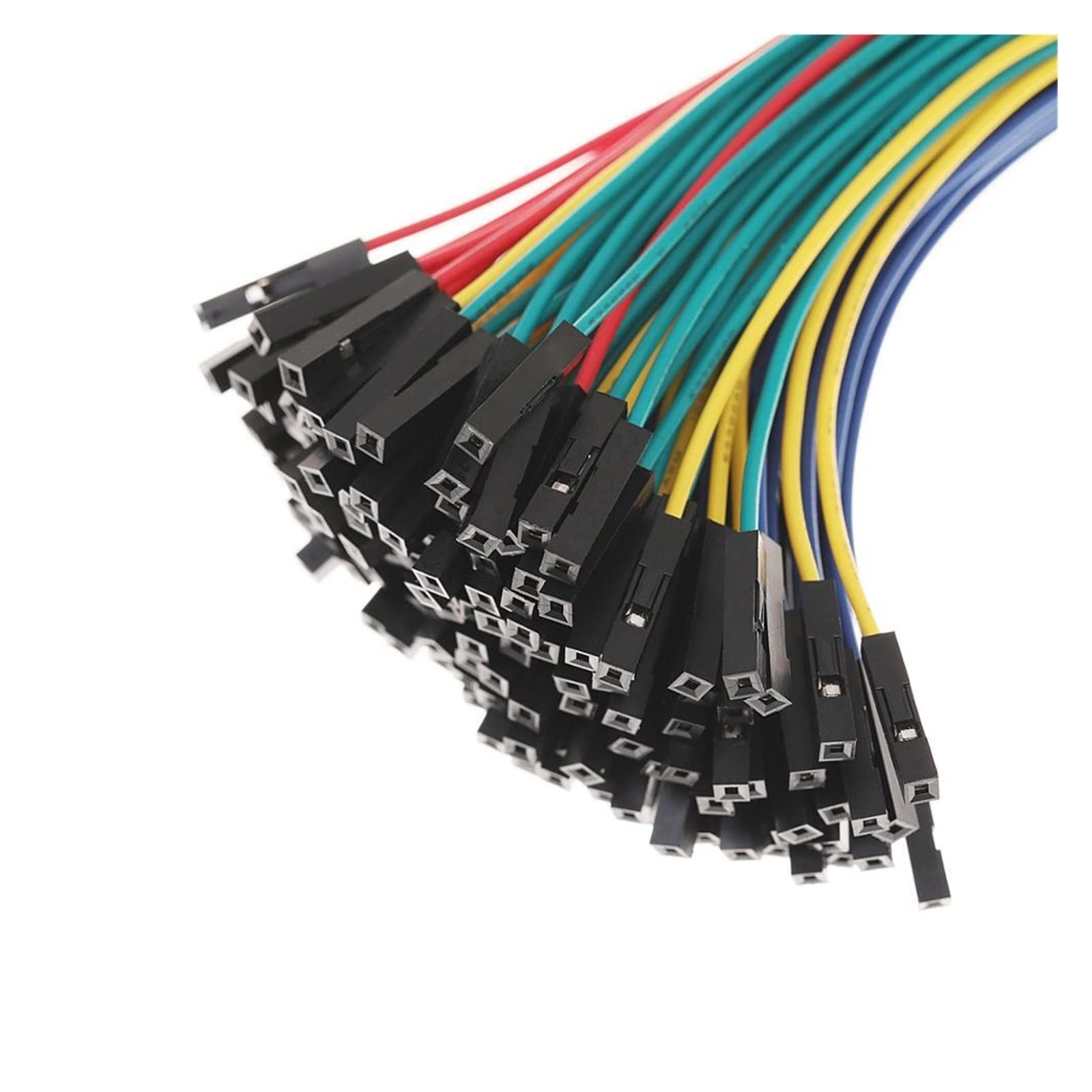 Breadboard M/MM/FF/F Do-pont Jumper Wires Cables Macho a Hembra a Macho, con Rojo y amp;Negro, Paquete Total de 130 (Size : 10CM, Color : Male to Female)