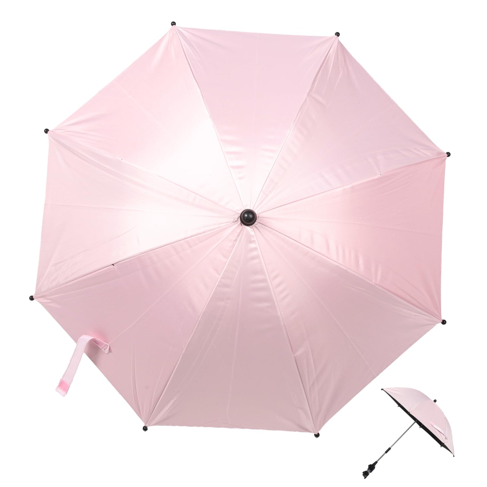 ULDIGI Stroller Parasol Large Sunshade Umbrella for Travel Shopping Camping Uv Protection Windproof Rainproof Cm Pink