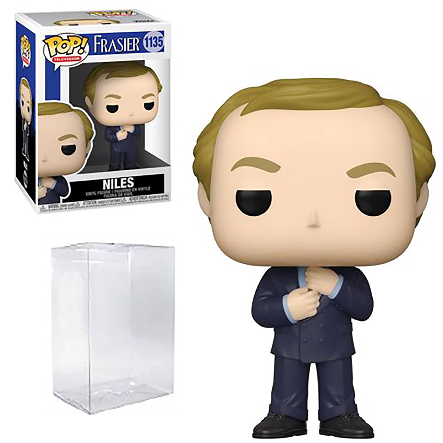 Funko Niles Crane - Frasier Vinyl Figure # 1135 - Bundled with Pop Box Protector Case