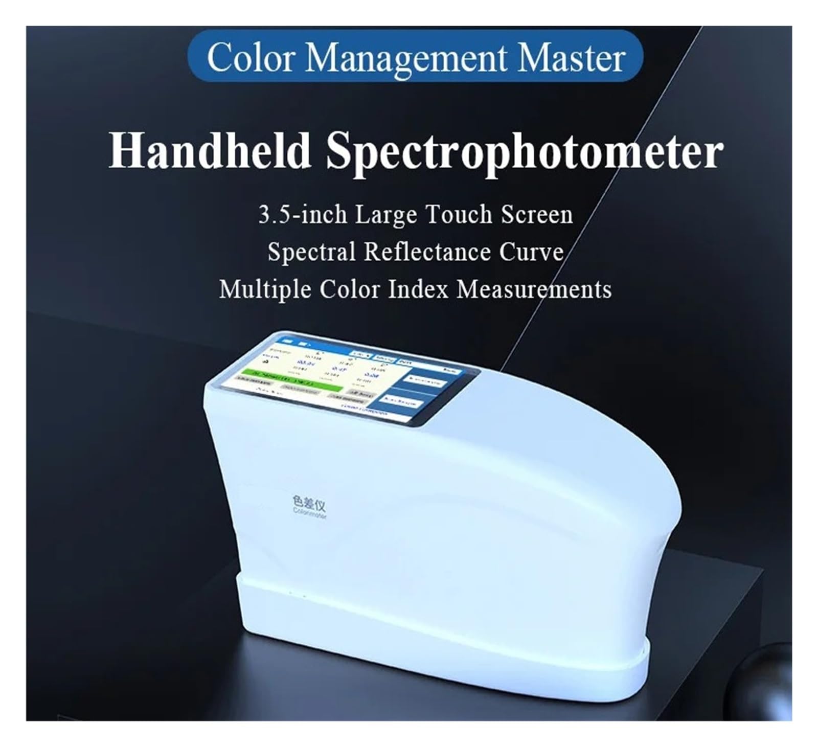 Colorimetro dello spettrofotometro a colori con curva di riflessione spettrale 400~700nm Bianchezza Giallo Multifunzionale