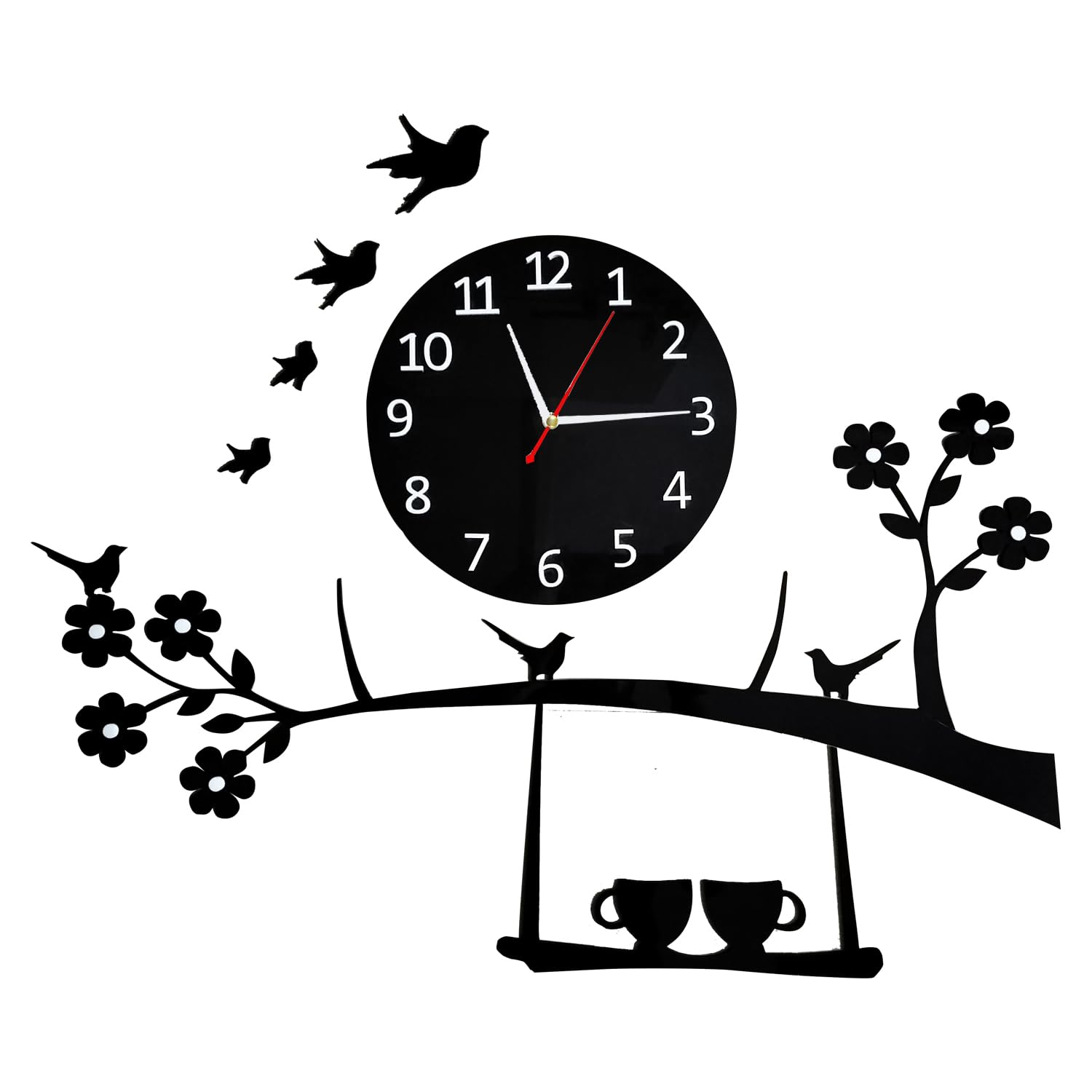 TRENDING Analog, Plastic Frameless Diy Wall Clock, Large Modern 3D Mirror Wall Clock Decor Sticker Diy Clock Kit For Home Living Room Bedroom Office Wall Decorations (Diy Wall Clock 01, Black) (B0BXDLW9KL) Amazon Price History, Amazon Price Tracker