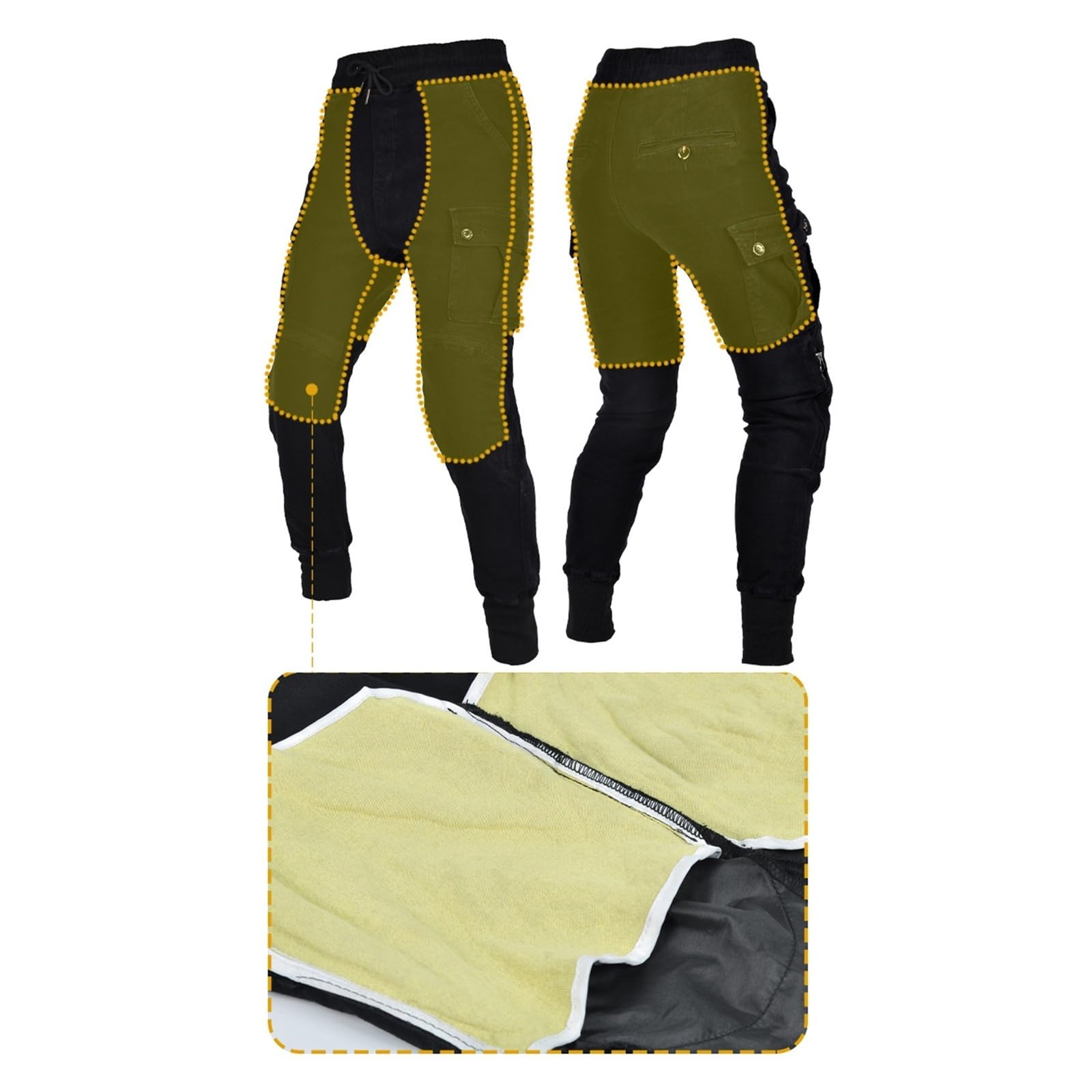 Pantaloni Da Moto Adventure Jeans Da Equitazione Foderati In Aramide
