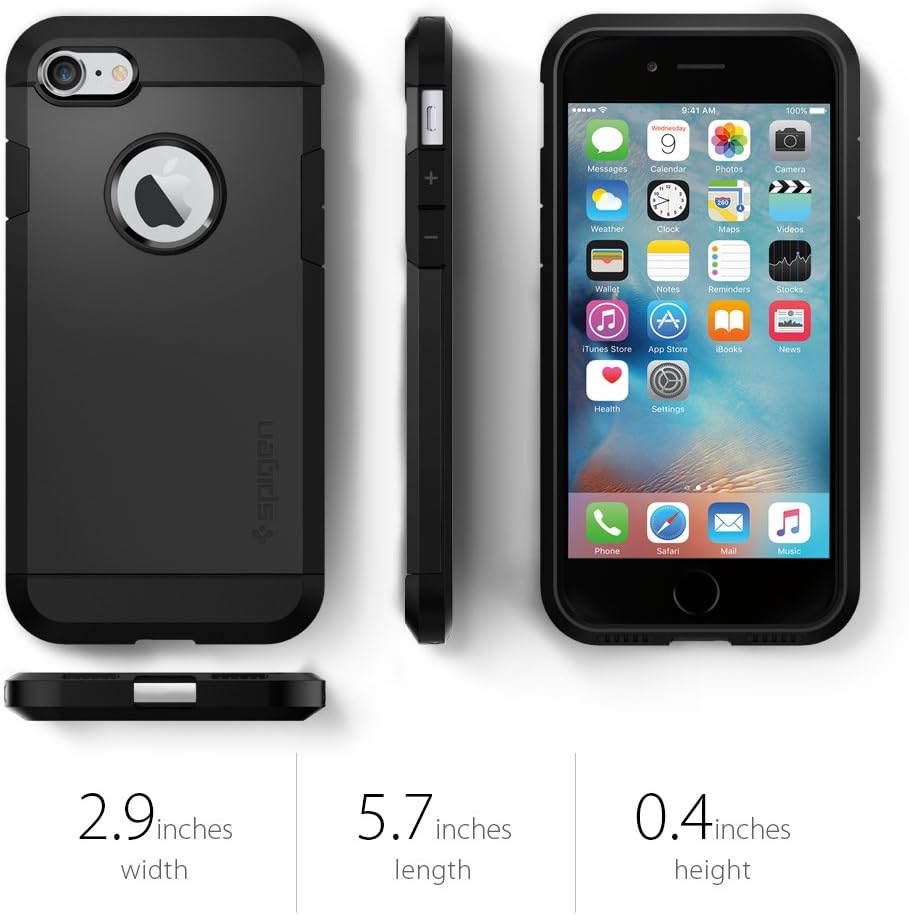 Flash Deals - 40% OFF Spigen Tough Armor iPhone 7 Case with Extreme Heavy Duty Protection and Air Cushion Technology for iPhone 7 2016 - Black 🔥 Flash Sale Spigen Tough Armor iPhone 7 Case with Extreme Heavy Duty Protection and Air Cushion Technology for iPhone 7 2016 - Black