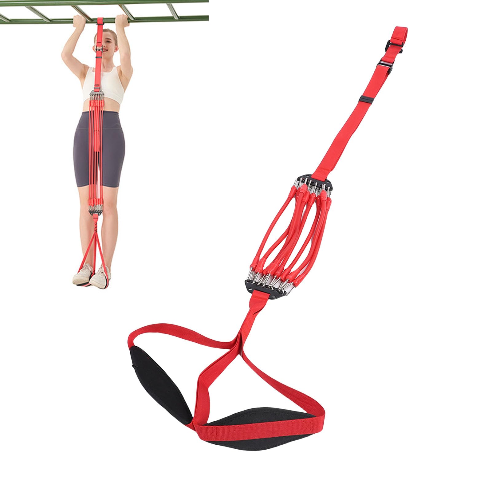 RiToEasysports Fascia di Assistenza per Trazioni di Assistenza Regolabile da 240 Libbre con 8 Fasce Elastiche per Allenamento per la Forza del Mento e Allenamento in Palestra a Casa