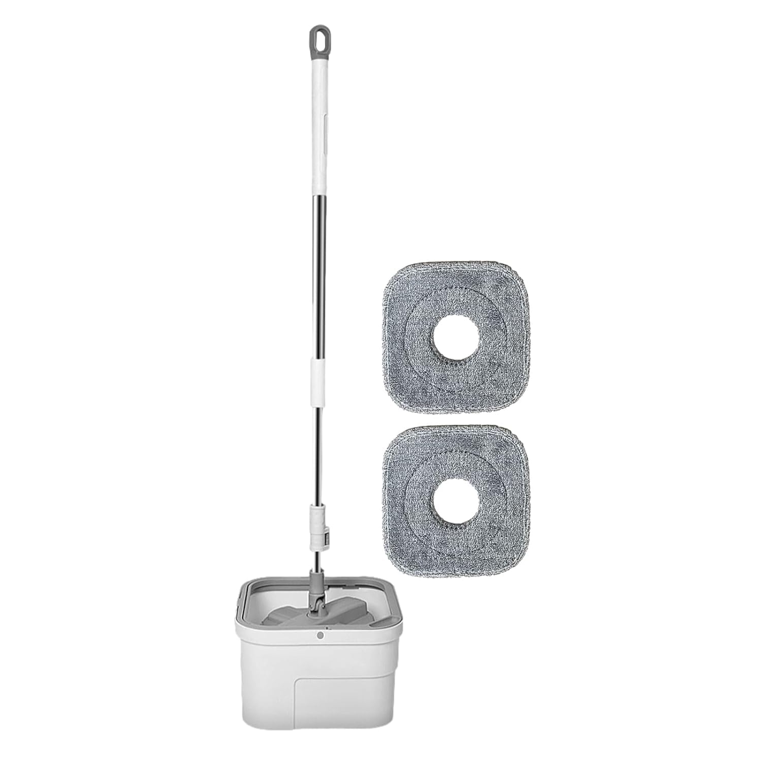 Seafrrzios Multi-Purpose Microfiber Flat Mop with Dry & Wet Cleaning, 360 Degree Rotating Head and Telescopic Handle, Suitable for Floor, Glass, Ceiling and Walls (JK-257)