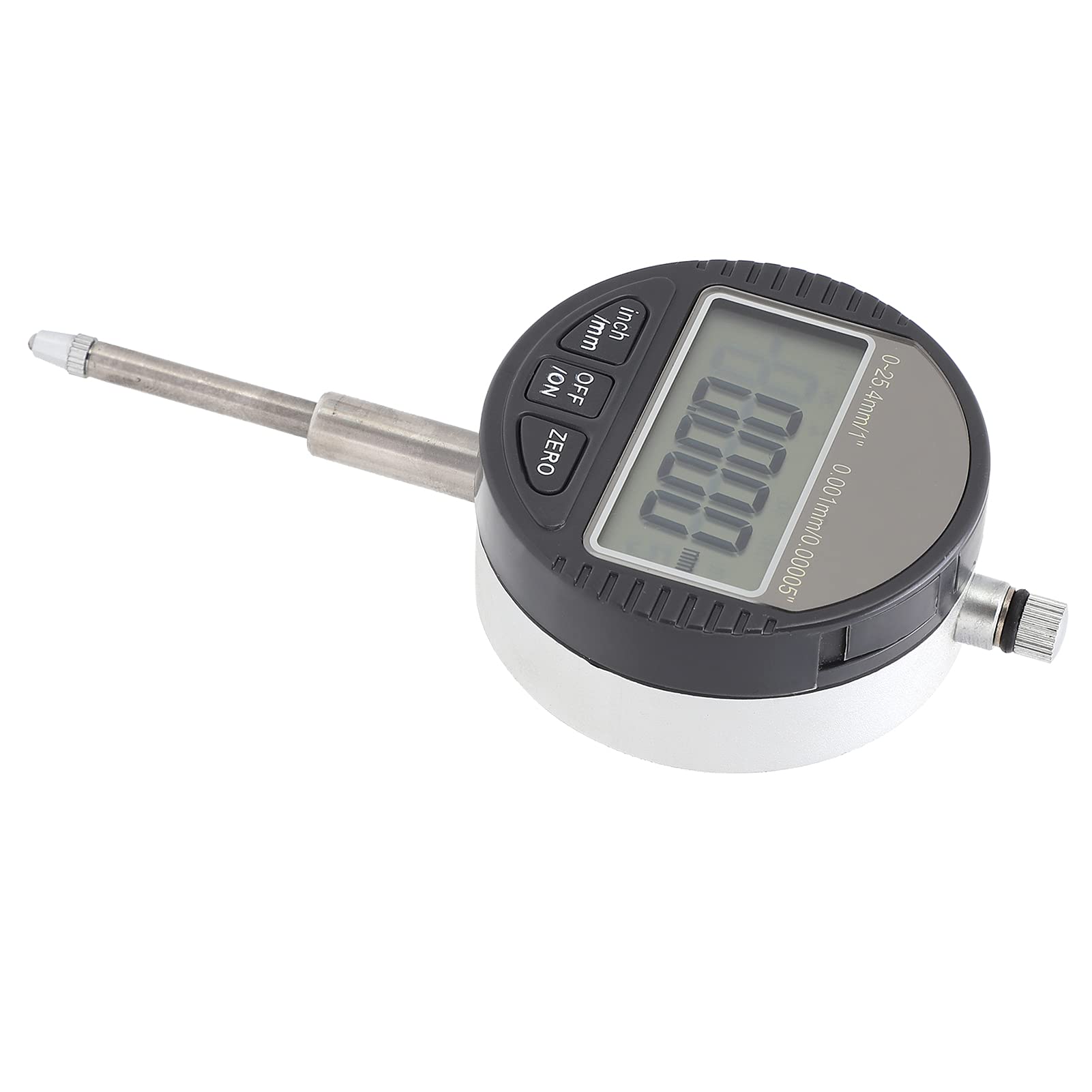 FTVOGUE Digitale Messuhr, Legierungs-Messuhr, 0,25,4 Mm, 0,001 Mm Genauigkeit, Metrische Ablesung in Zoll für die Wartung und Kalibrierung von Maschinen, Fertigungsanlagen