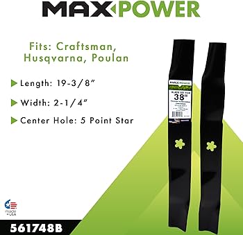 Amazon.com : 2 Blade Set of 3-N-1 Blades for Many 38 in. Cut