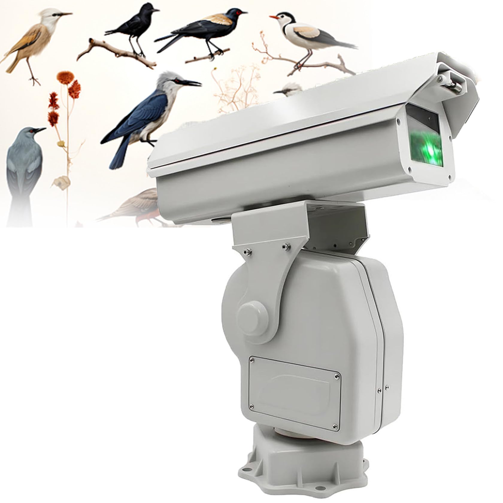 Automatyczny Odstraszacz PtakóW Laserowy, ObróT 360°, Tempomat, Wodoodporny Do Odstraszania GołęBi, SzpakóW, WróBli I Dzikich ZwierząT, Sterowanie Aplikacją, Wodoodporny Lineicon