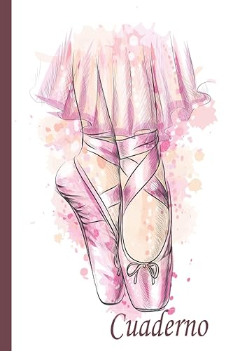 Cuaderno de ballet: Cuaderno de ballet, cuaderno de papel rayado para la escuela, estudiantes, regalo para niños, niñas, diario de cuaderno de ballet, amante del ballet