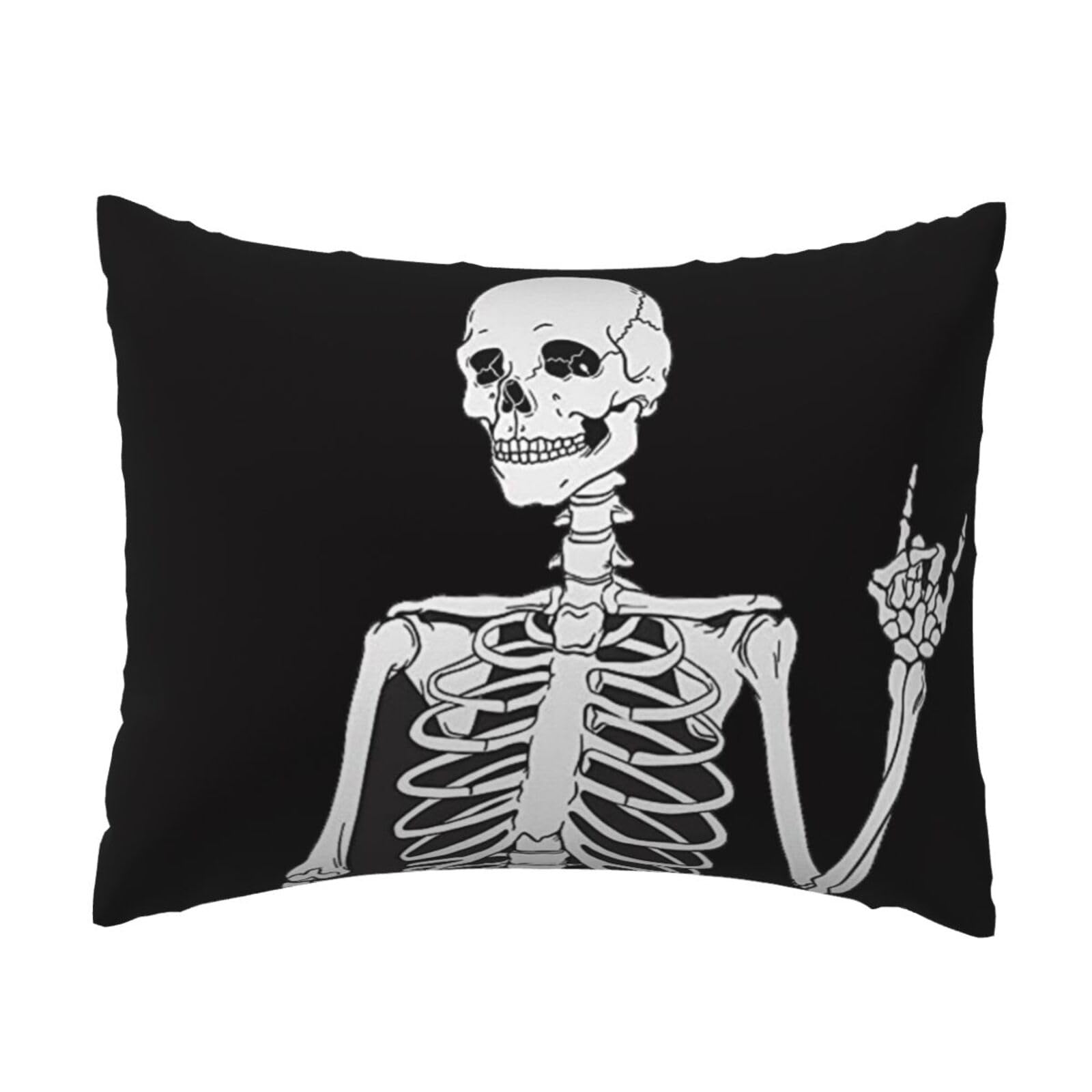 WSHFFILO Cool Skull printed Pillow Case 20x26in Decorative pillowcase Throw Pillow Cover