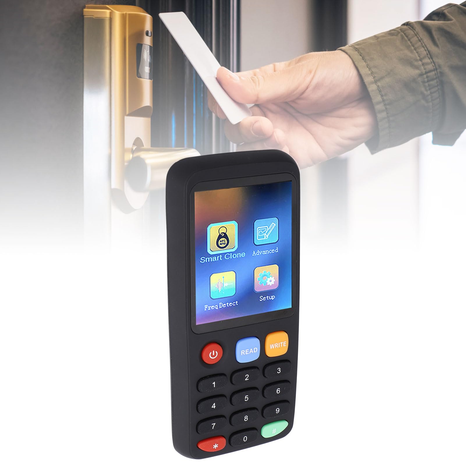 Focket Copiadora de Tarjeta IC, Duplicador de Tarjeta NFC con Software Profesional para el Cifrado de Edición de Descifrado, Admite USB Tipo C 125kHz 13.56MHz para Tarjetas