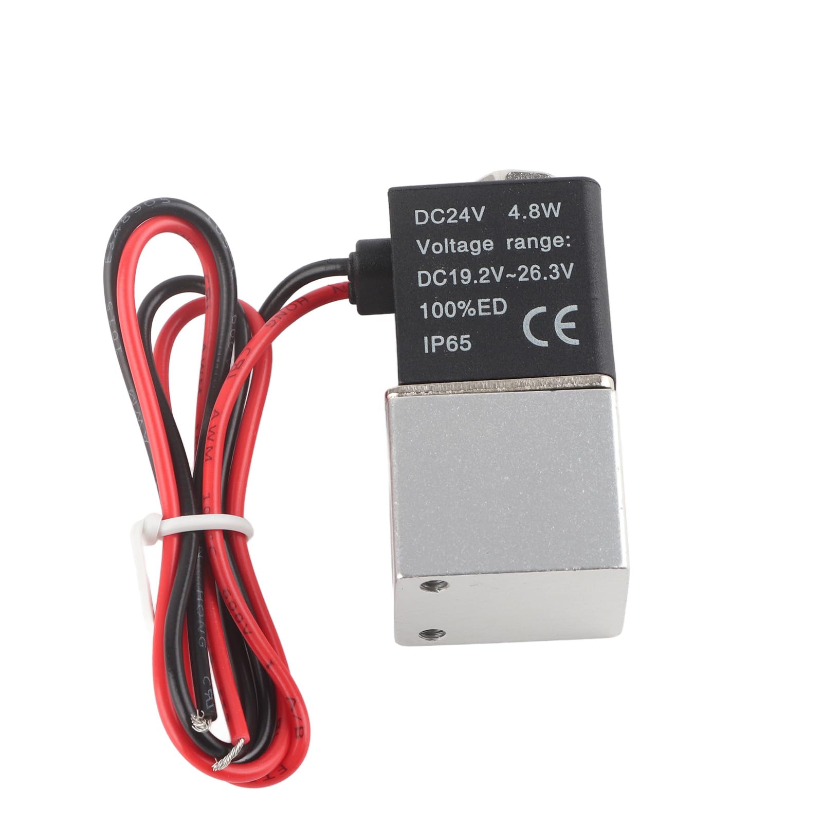 Elektrozawór 2-drożny DC 24V 1/4" uniwersalny do wody powietrza i oleju z aluminium stopu szybki montaż trwała konstrukcja odporny na korozję