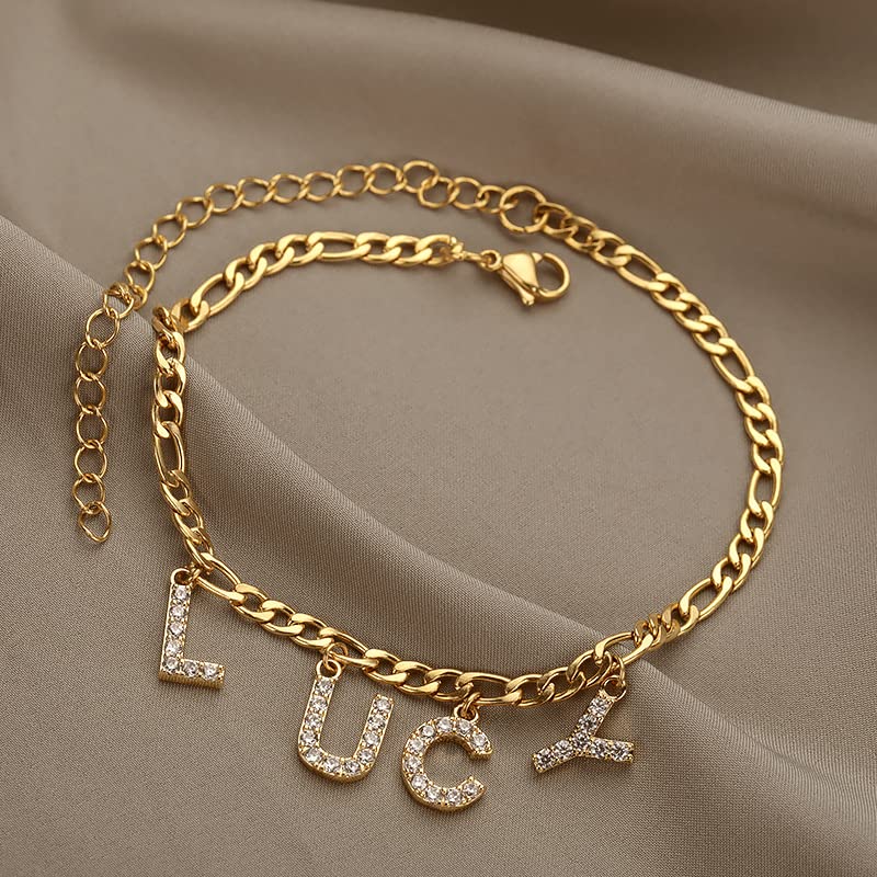 LONGLITER-Personalized-Letter-Ankle-Bracelet-Zircon-Crystal-Custom-Name-Anklets-For-Women-Beach-Anklet-Foot-Chain-Jewelry-Bridesmaid-Gold-9Leters-Jewelry-Gifts