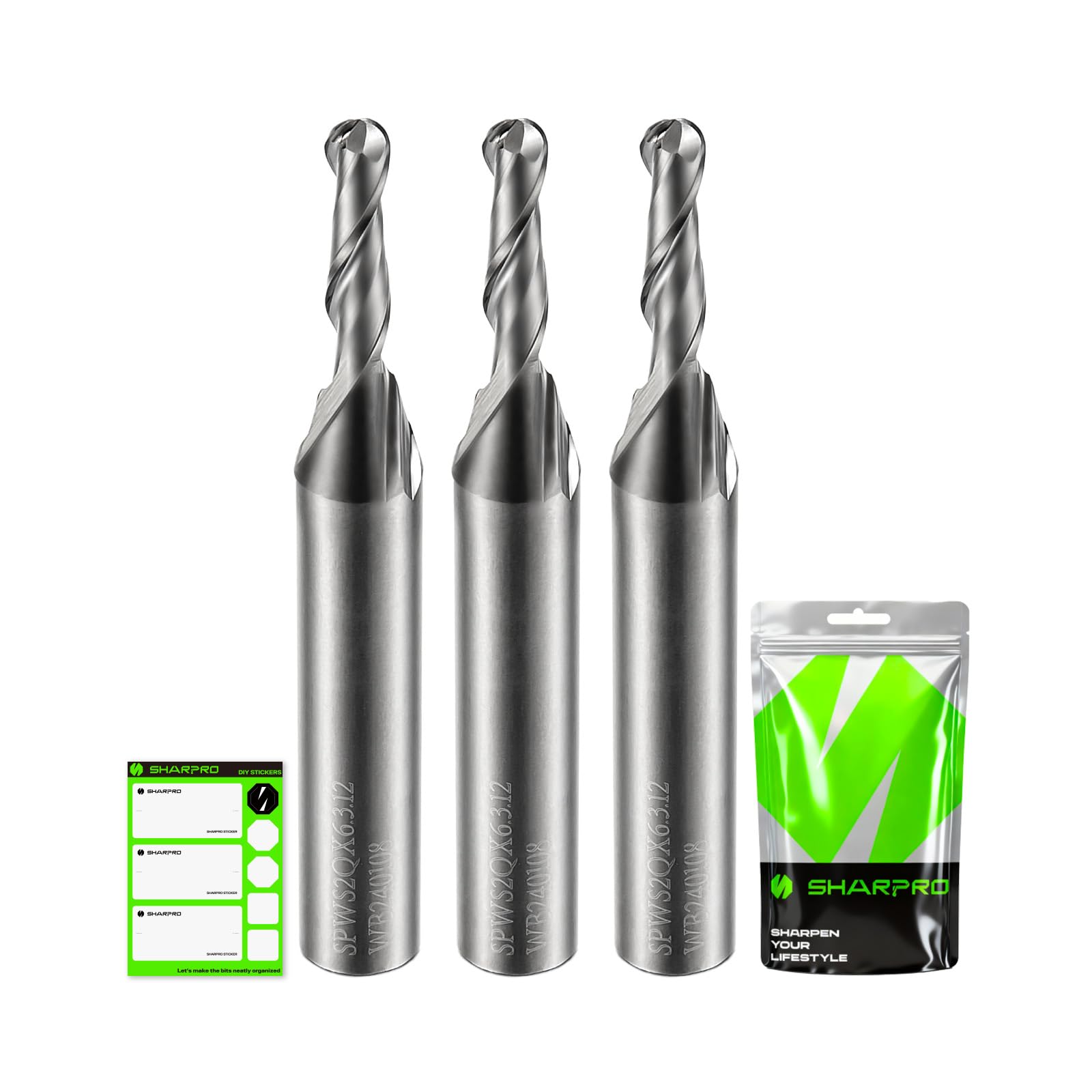 Ball Nose Router Bits - CNC for Wood & Plastic -13