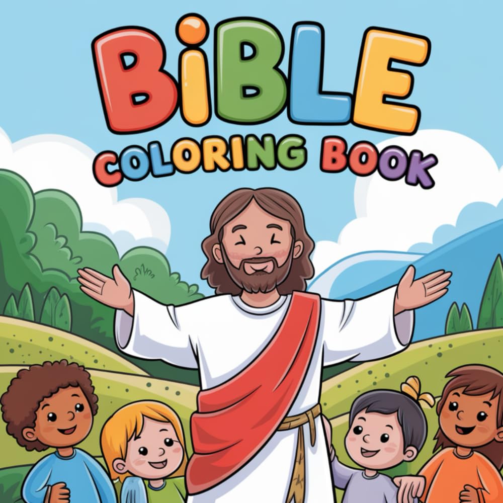 Bold and Easy Bible: Simple Large Christian Scripture Stories, Sunday School Lessons, Faith, Jesus, Religious Learning, Spiritual Growth, Relaxation,