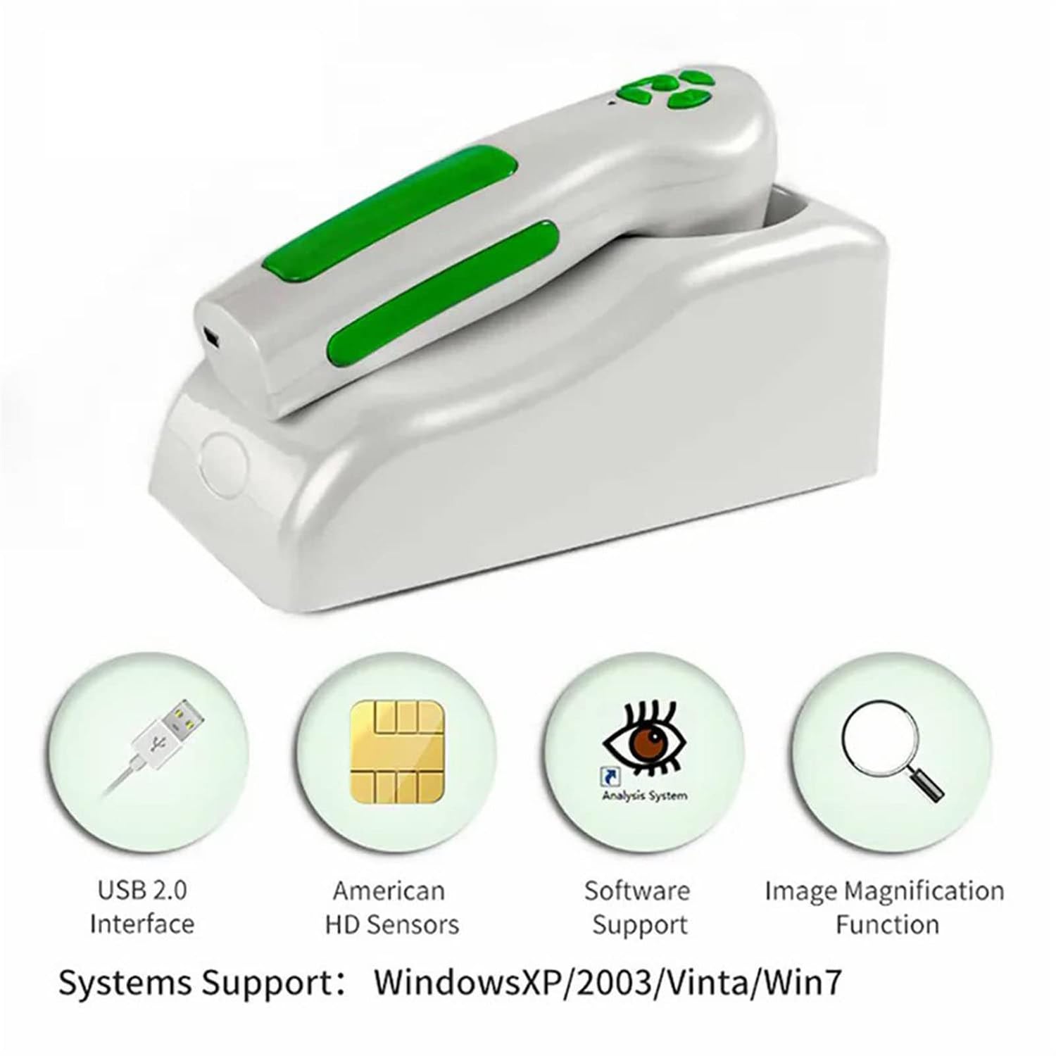 Kamera analizy Iris, przenośna kamera HD 12 m USB2.0, komputerowy wykrywacz tęczówki, analizator tęczówki z obiektywem Iris 30X HD i sterownikiem, bezpłatne oprogramowanie do analizy